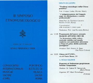 Simposio Etnomusicologico