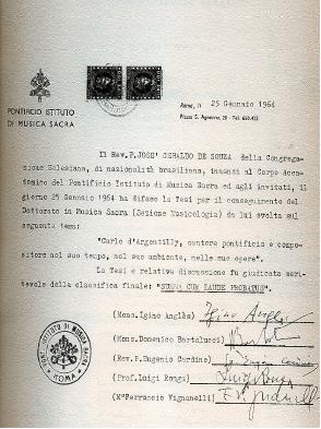 Diploma de Jose Geraldo de Souza