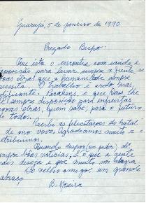 Benedicto Moreira a A.A.Bispo